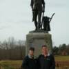 Jason and Jim in front of the Minute Man Statue in Concord, Mass -- History buffs ...